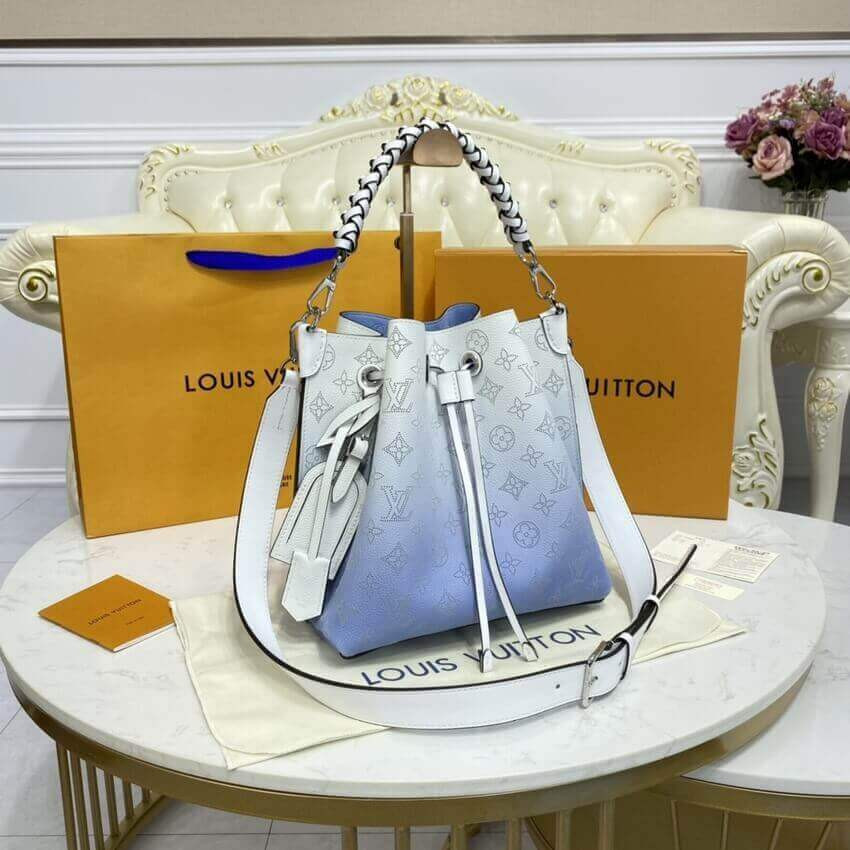 Louis Vuitton Muria Bag Gradient Blue Mahina Leather M57853