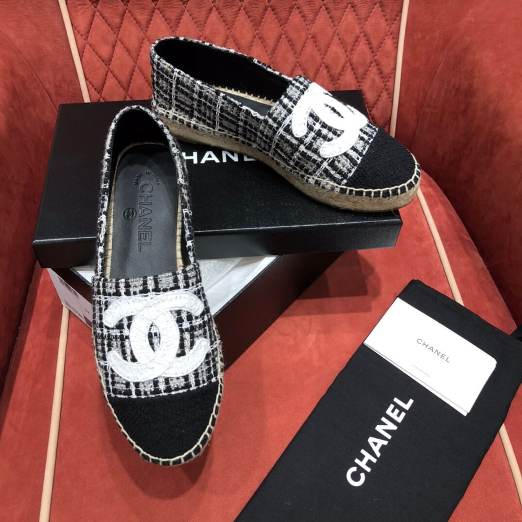 Chanel Tweed & Grosgrain Espadrilles G29762