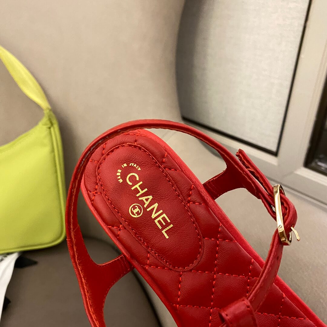 Chanel Quilted Double C Sandal G36238