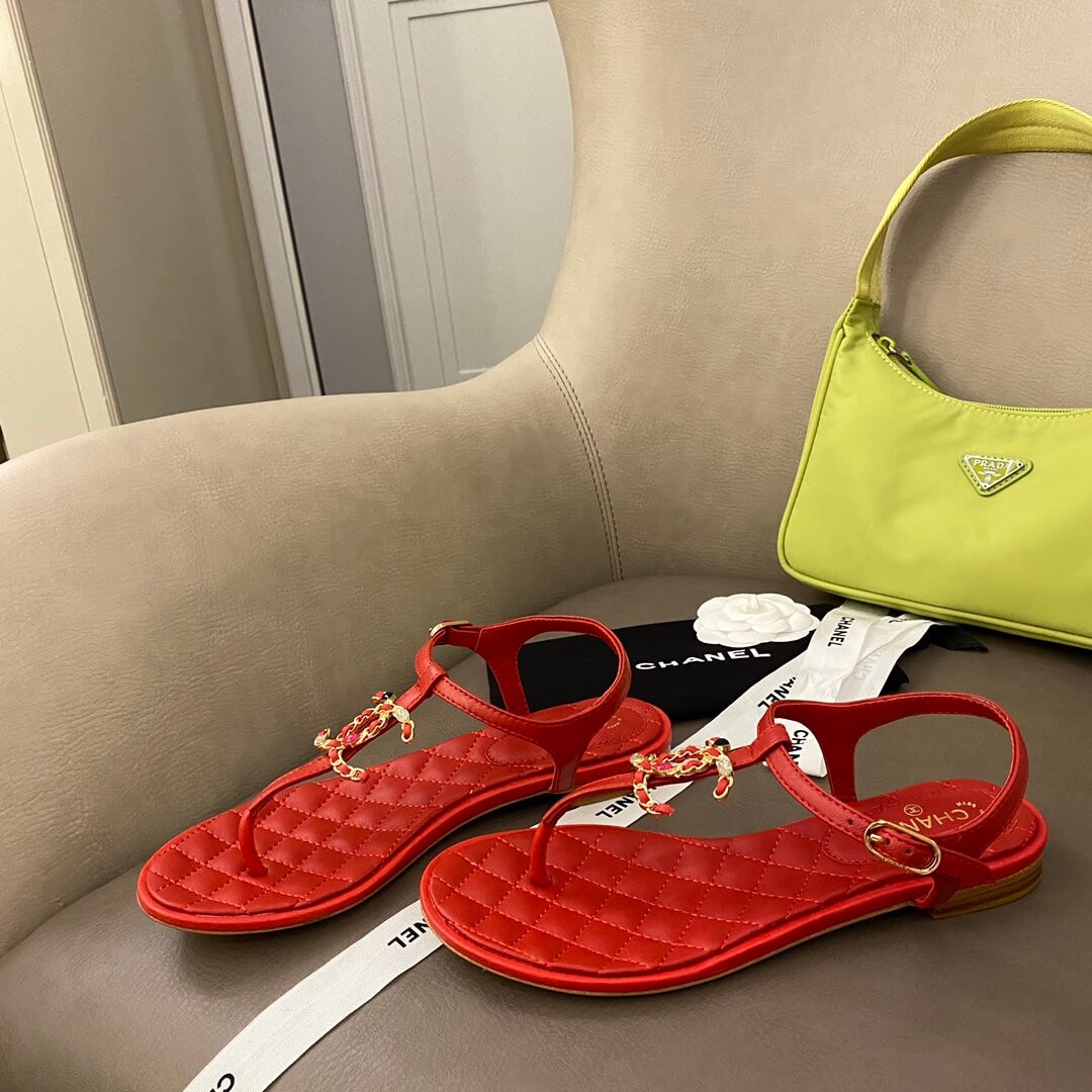 Chanel Quilted Double C Sandal G36238