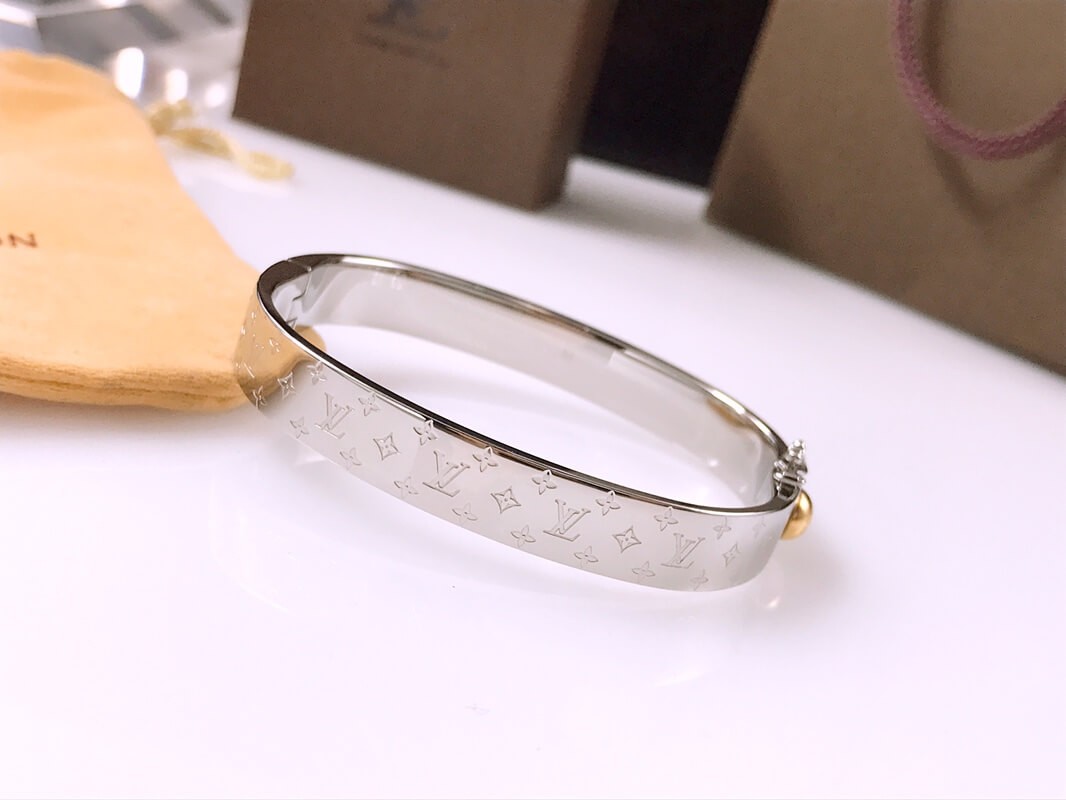 Louis Vuitton Nanogram Cuff Bracelet and Bangle M00251