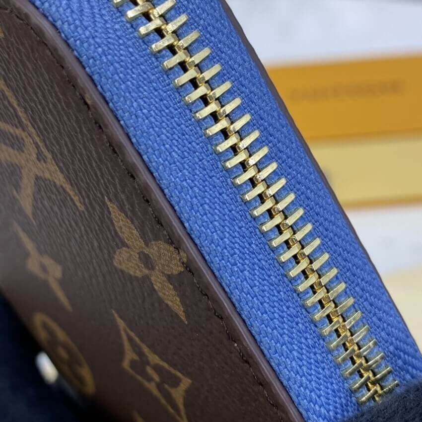 Louis Vuitton Monogram Zippy Wallet M63894 Blue