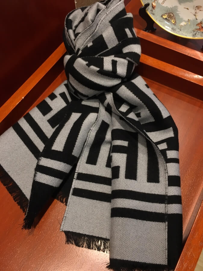 Fendi Wool And Silk Scarf 424A