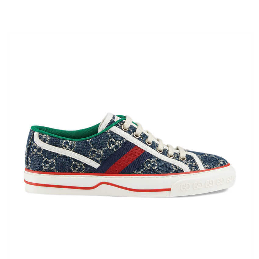 Gucci Tennis 1977 Blue Denim Sneaker 606110