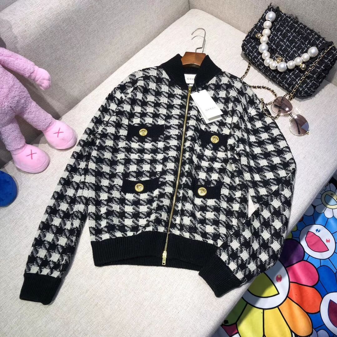 Gucci Houndstooth Jacket 595691