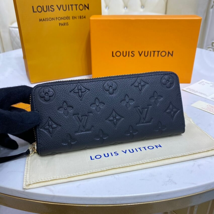 Louis Vuitton Monogram Empreinte Leather Clemence Wallet M60171