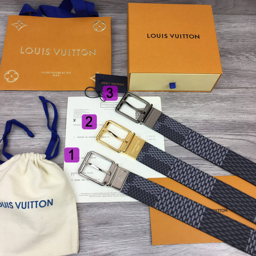 Louis Vuitton Damier Print 40mm Belt M0338S