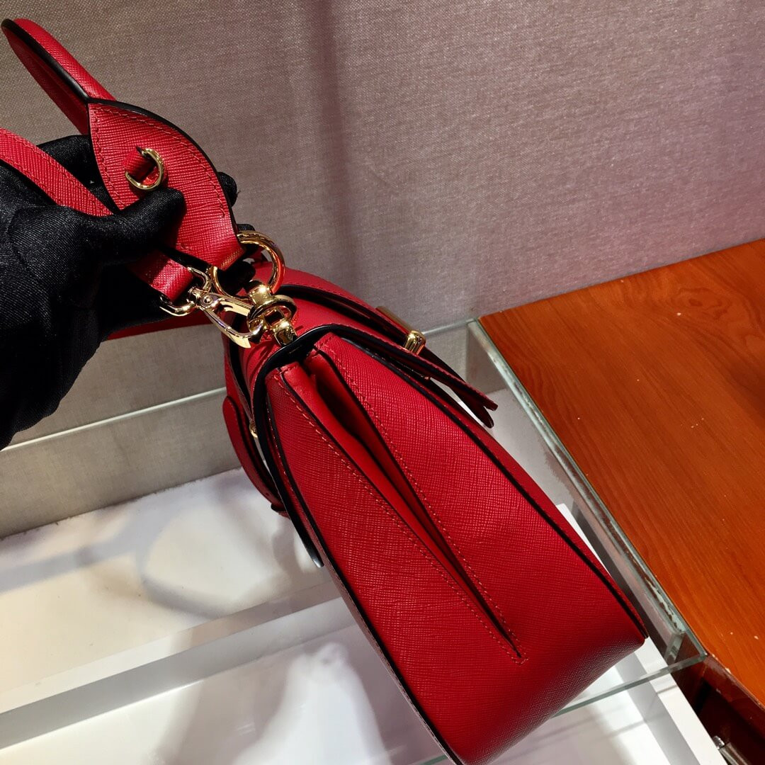 Prada Saffiano Leather Medium Sidonie Bag 1BN005