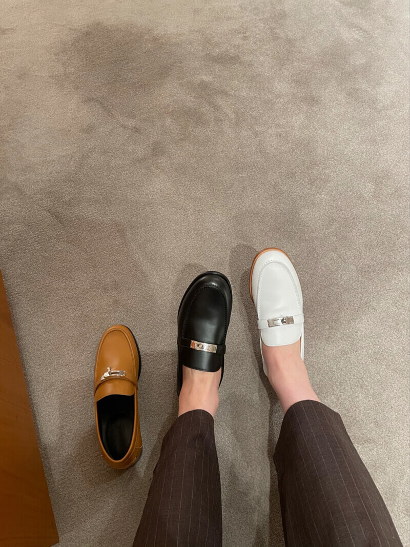 Hermes Calfskin Kelly Destin Loafer H212114 Black