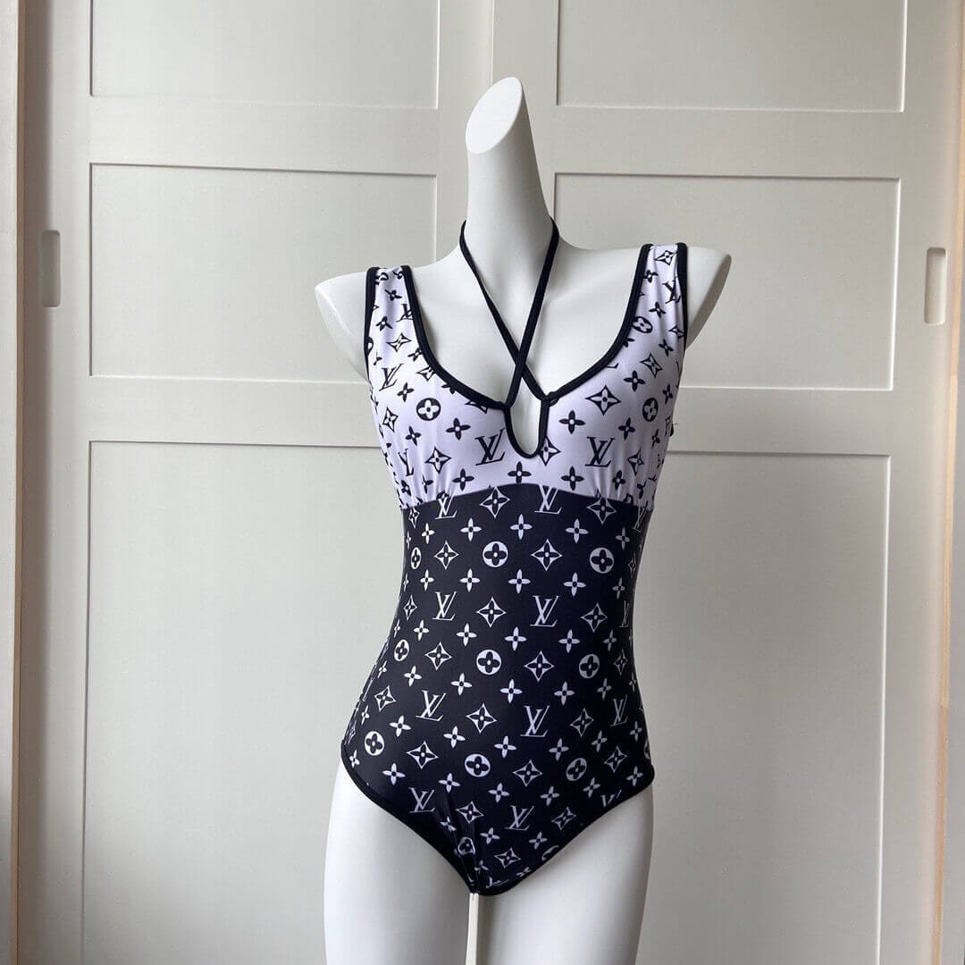 Louis Vuitton LV Monogram Halter One-piece Swimsuit  1A7SEH
