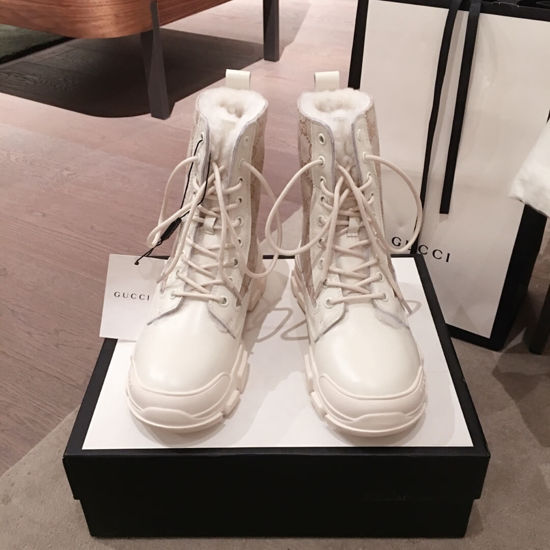 Gucci GG Wool Ankle Boot G1120B