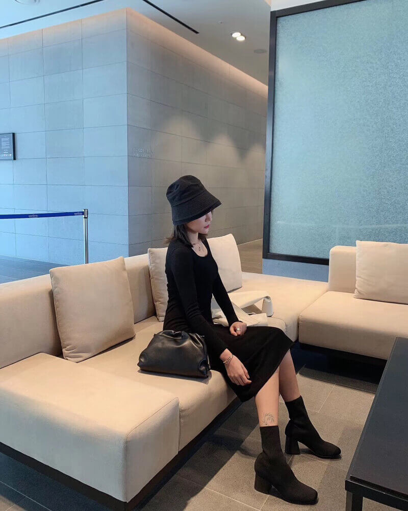 Celine 7cm Sock Ankle Boots 179425