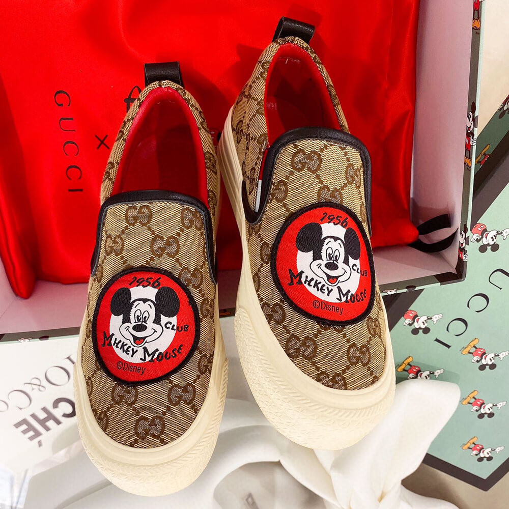 Gucci GG Disney x Gucci Loafer 875605 Black / Red