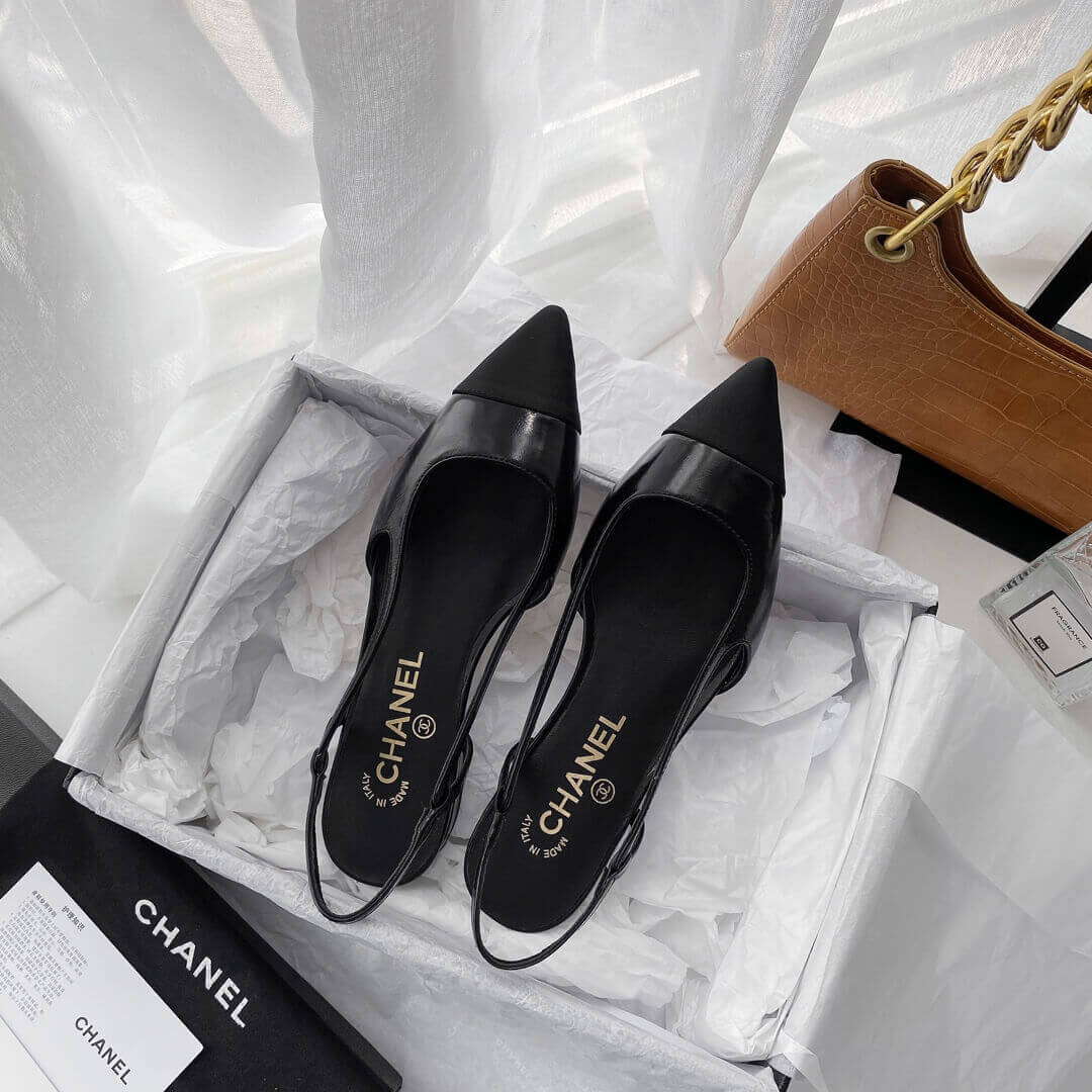 Chanel Flat Slingbacks 36129