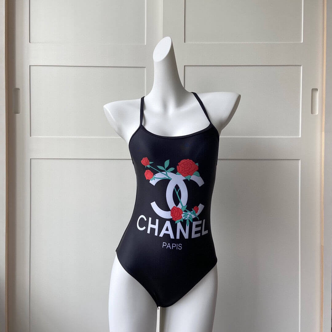 Chanel Rose Flower One Piece Swimsuit P62753