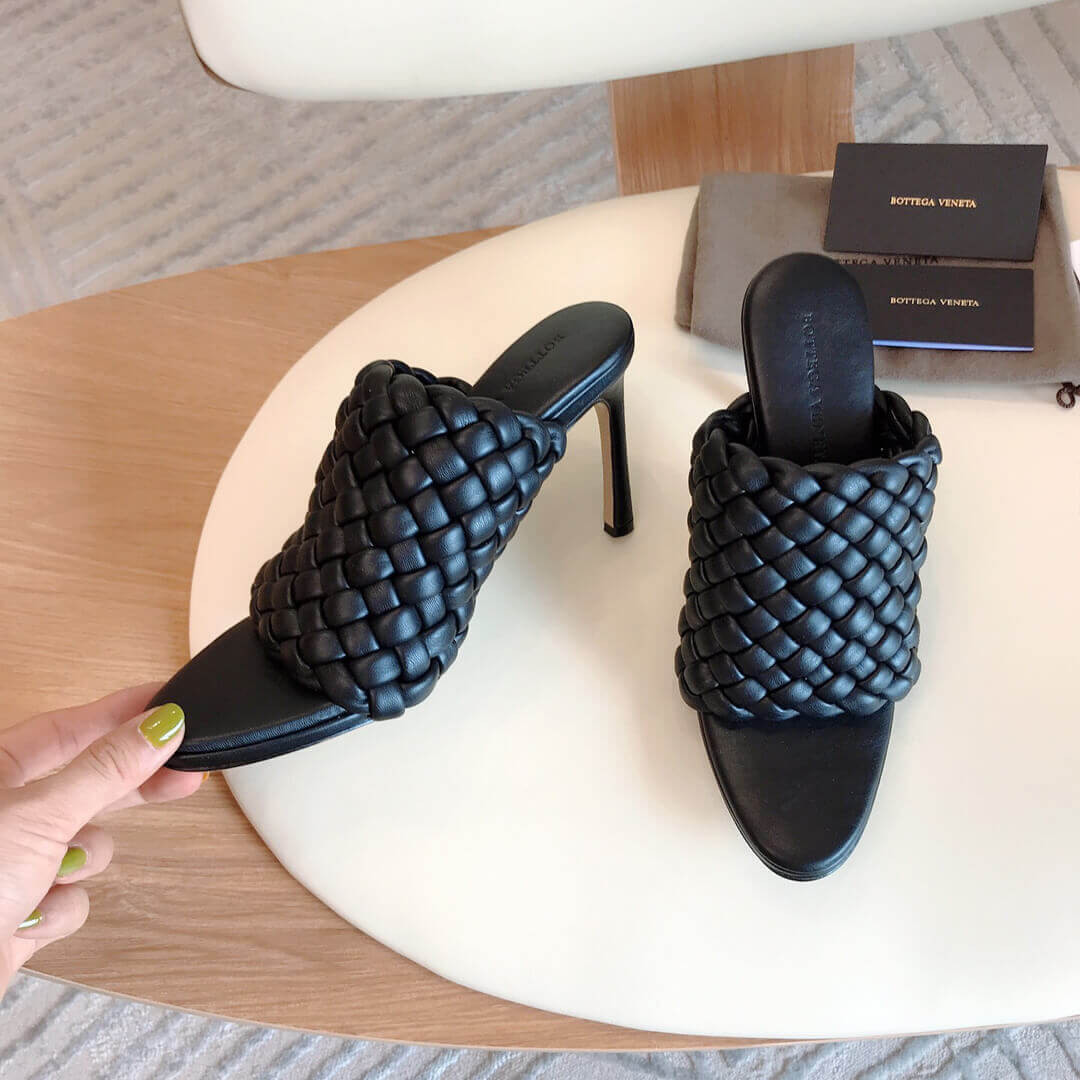 Bottega Veneta BV Curve Sandals 621340 Black