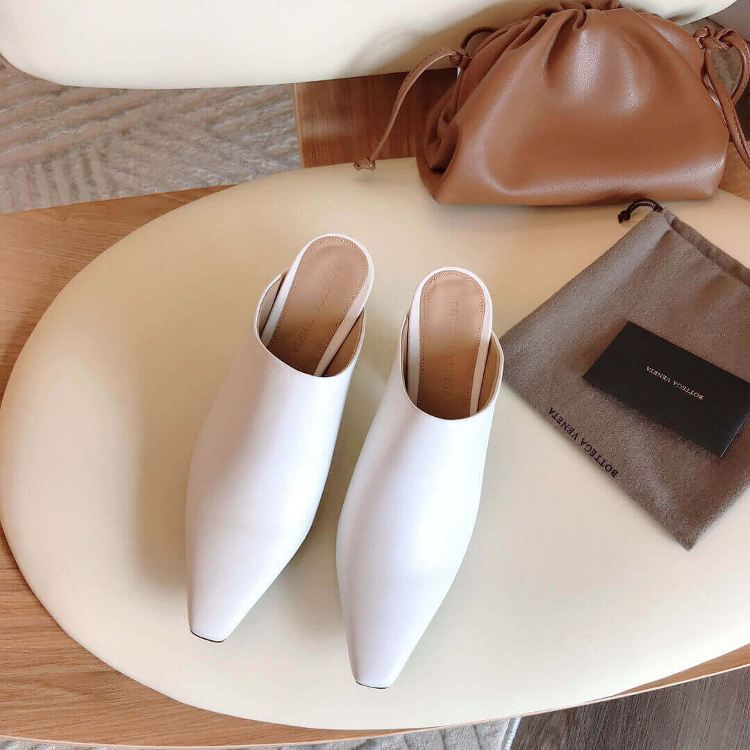 Bottega Veneta Almond Mules 608838