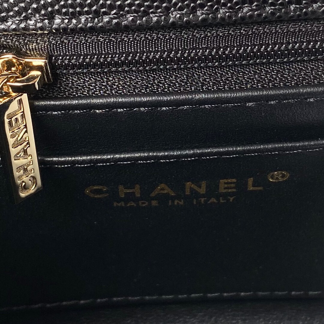 Chanel Small Flap Kelly Bag With Top Handle in Grained Calfskin AS4711