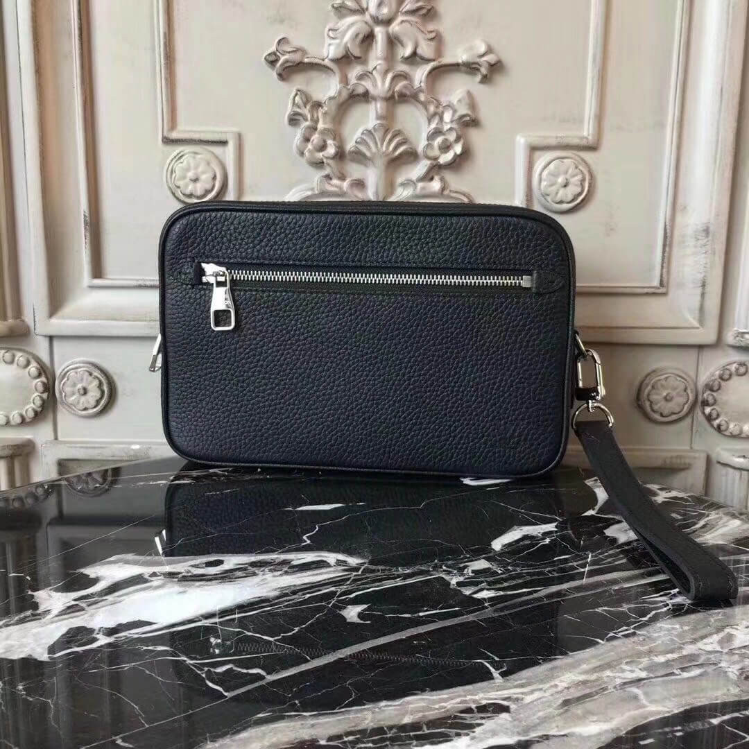 Louis Vuitton Taiga Leather Taurillon Leather Kasai Clutch M51823