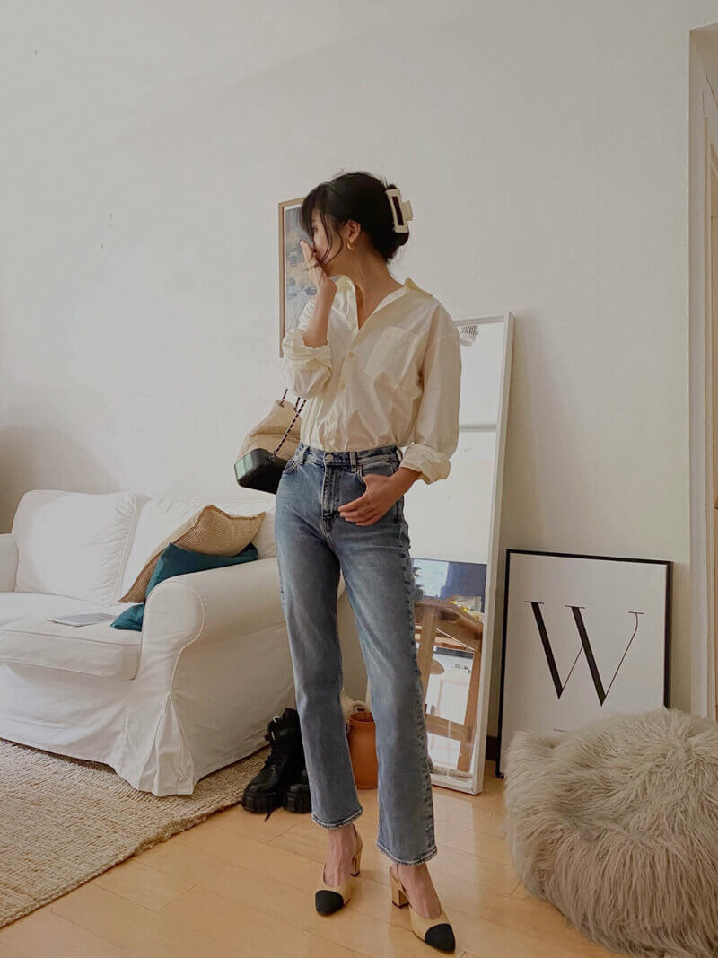 Chanel Goatskin & Grosgrain Slingbacks Beige G31318