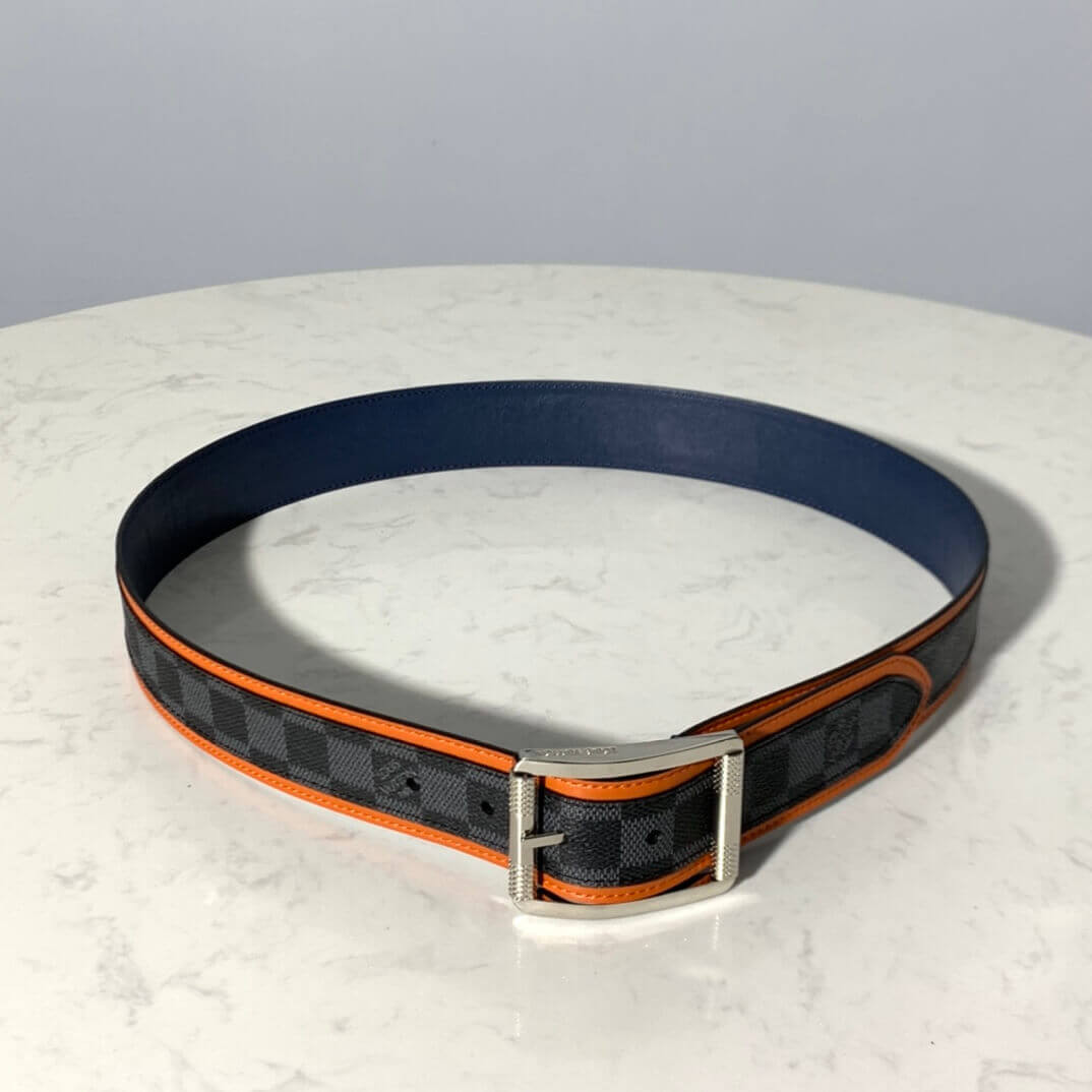 Louis Vuitton LV Reverso 40mm Reversible Belt M0038U Orange