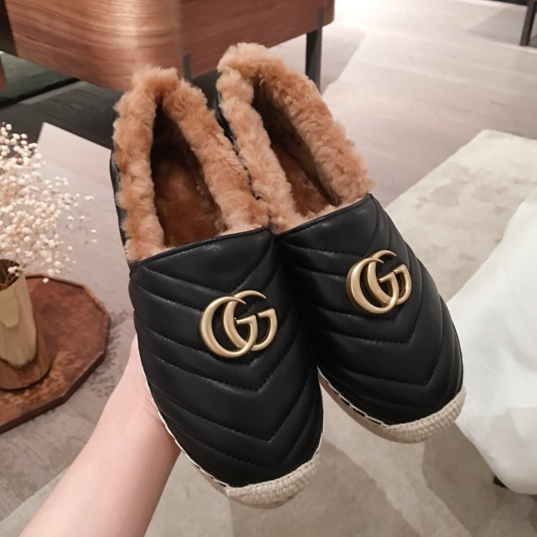 Gucci Leather Espadrille With Double G 551891