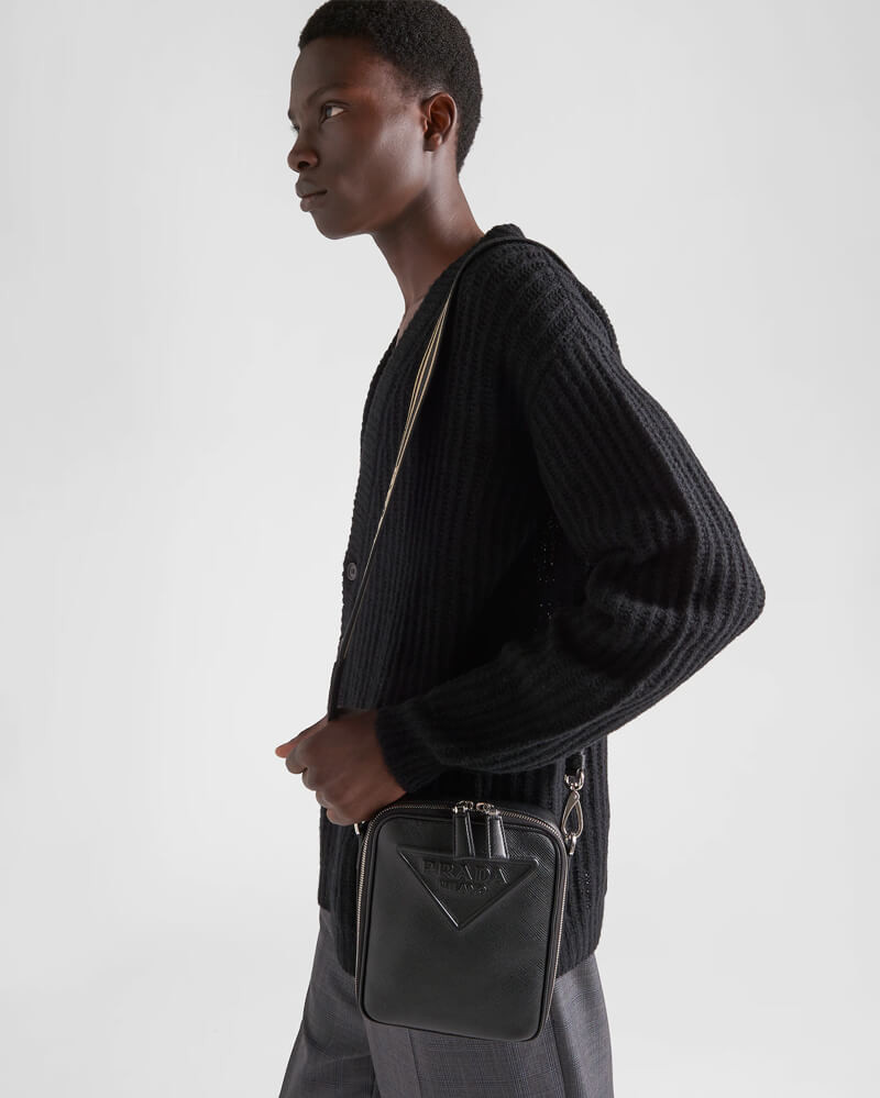 Prada Saffiano Leather Shoulder Bag 2VH154