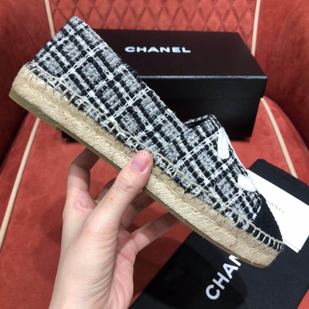 Chanel Tweed & Grosgrain Espadrilles G29762