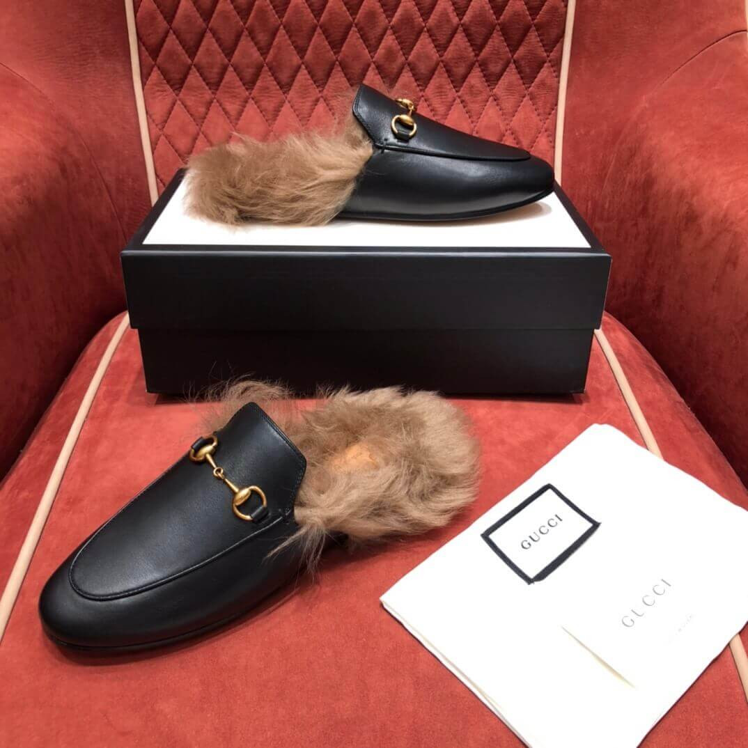 Gucci Princetown Leather Slipper 397749
