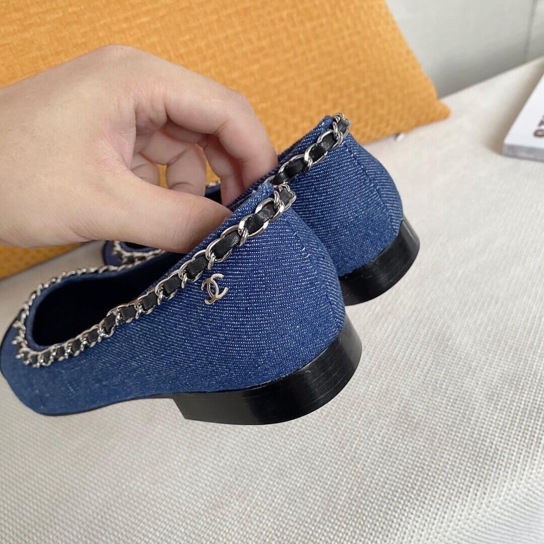 Chanel Denim Ballerinas G35389