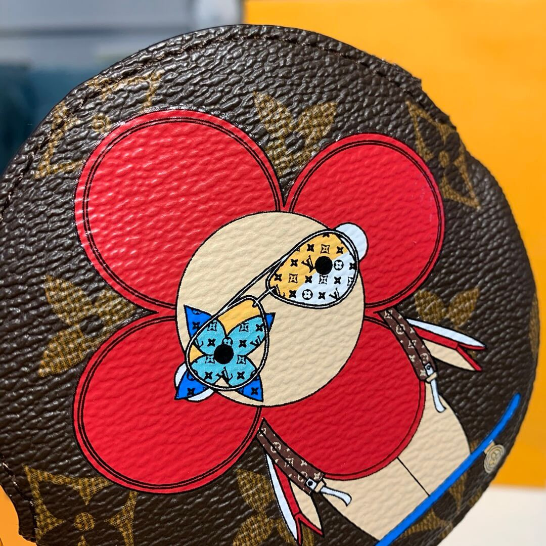 Louis Vuitton Vivienne Holiday Round Coin Purse M69057