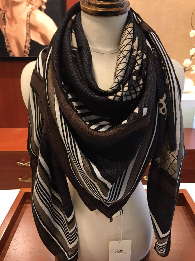 Hermes Horse Print Scarf H2203