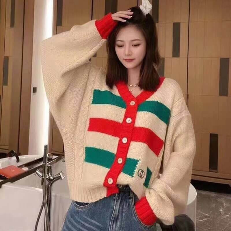 Gucci Ivory Cardigan with Double GG 622699