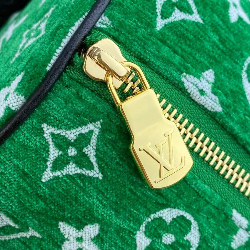 Louis Vuitton Monogram Jacquard Velvet Papillon Bag M46206 Green