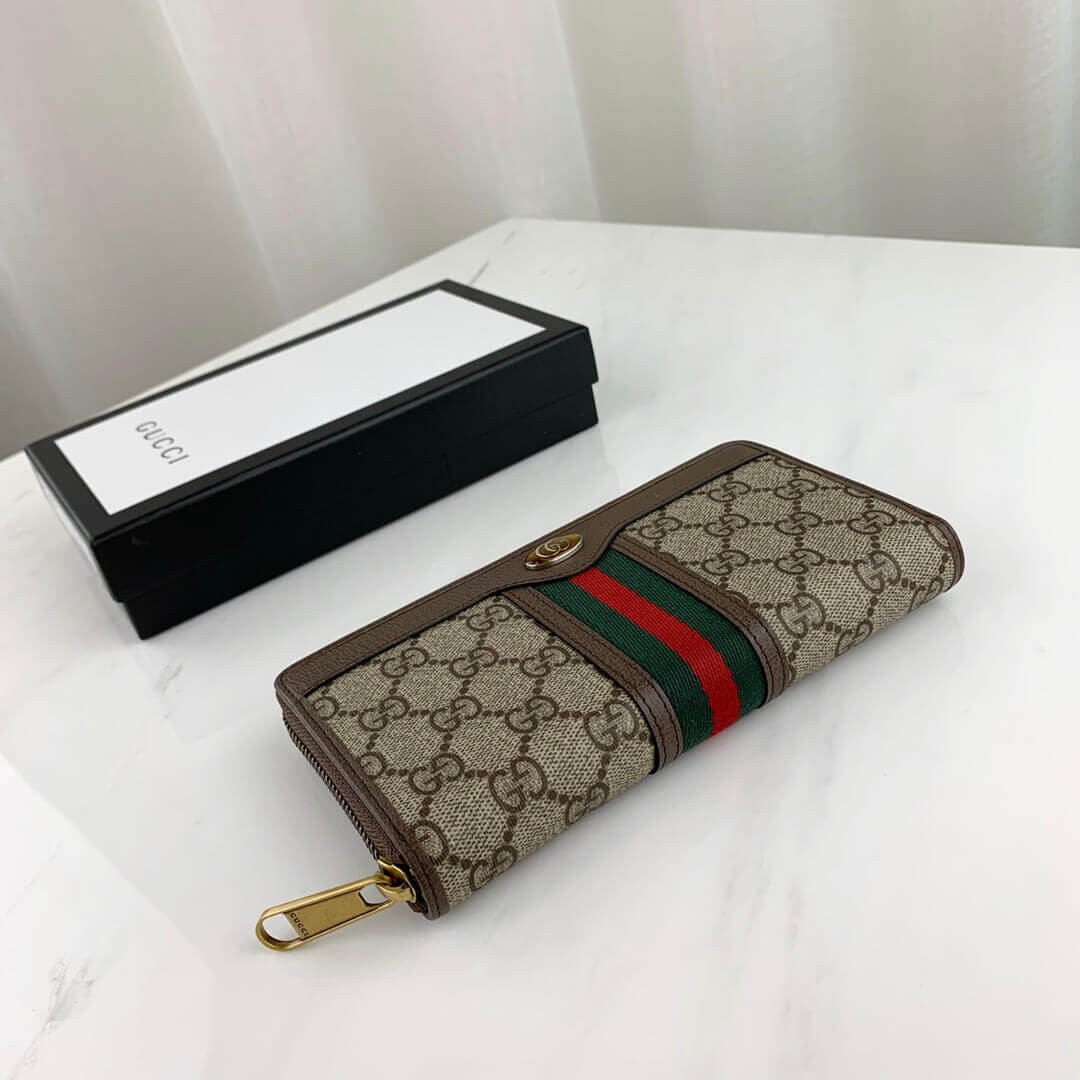 Gucci Ophidia GG Zip Around Wallet 597612