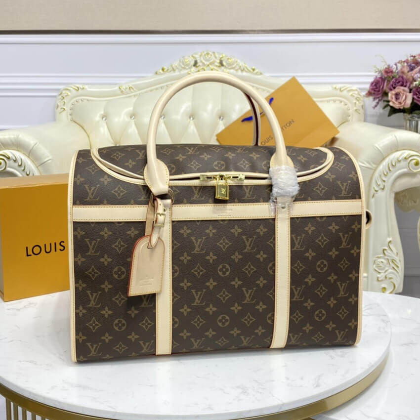 Louis Vuitton Monogram Canvas Dog Carrier 50 M42021