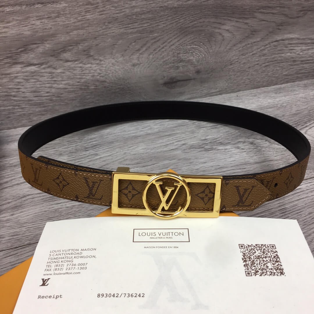 Louis Vuitton Dauphine 25mm Reversible Belt M0203U