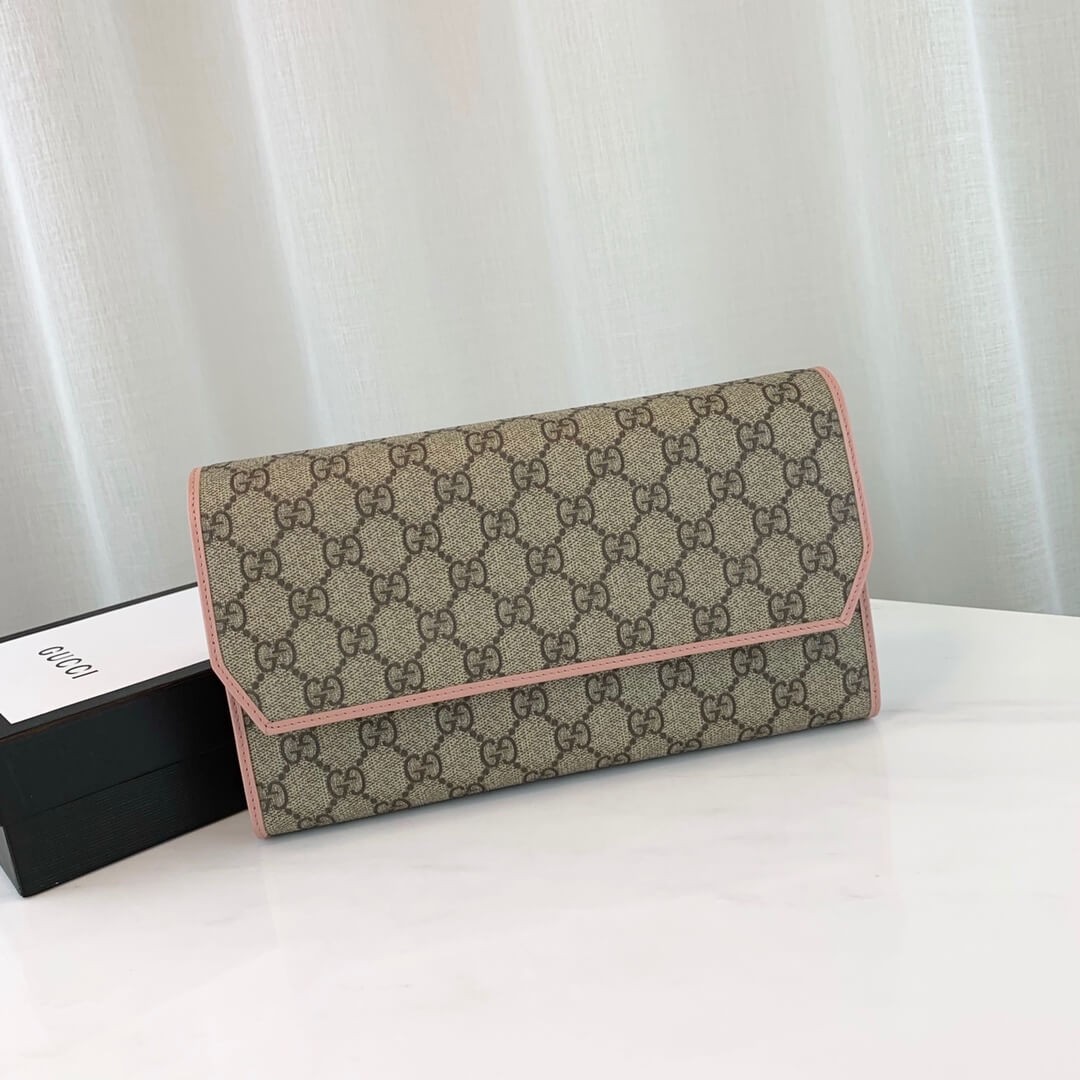 Gucci GG Canvas Continental Wallet 163252