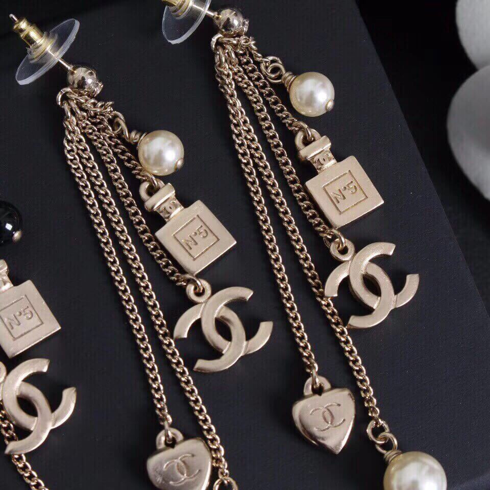 Chanel CC Tassels Earrings 460977