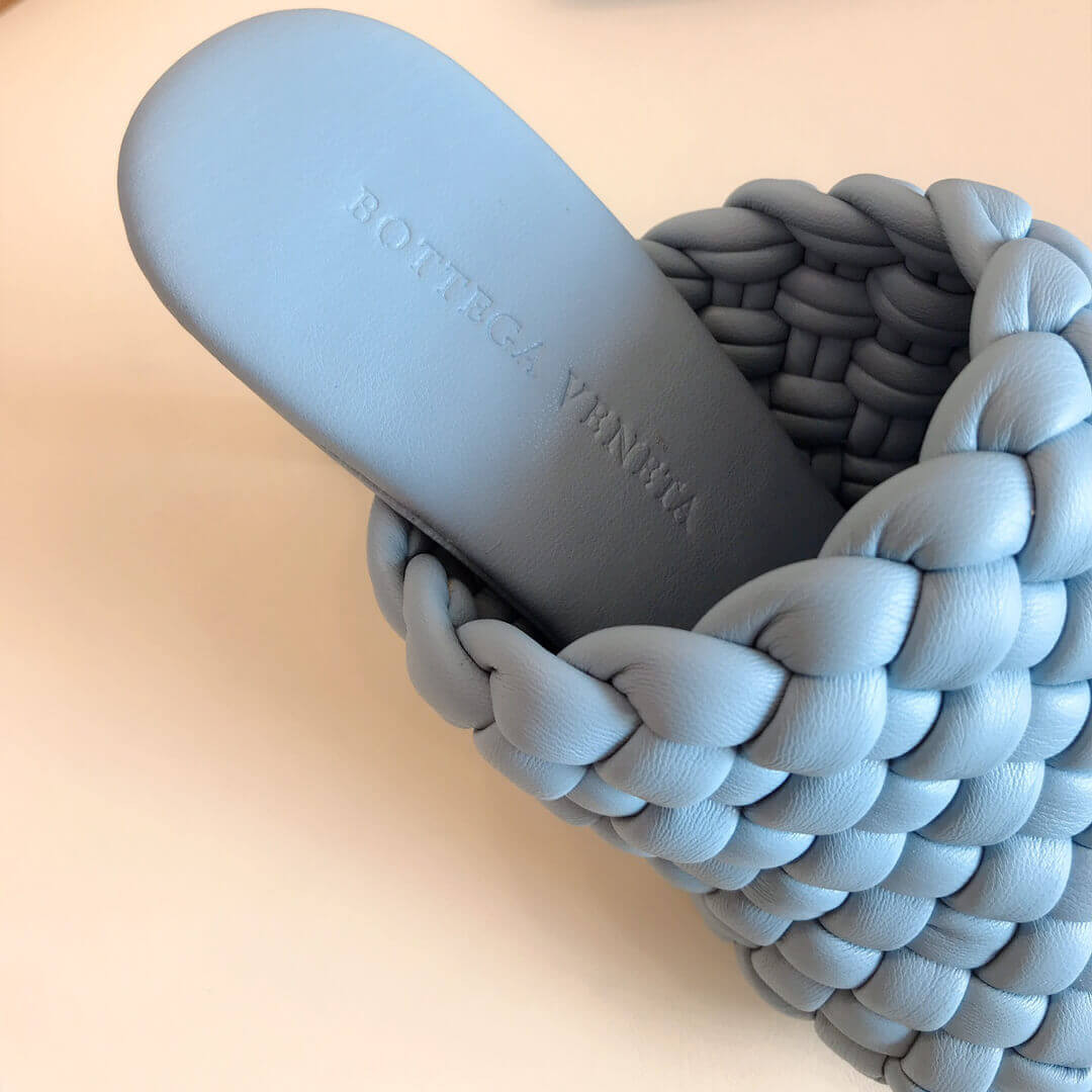 Bottega Veneta BV Curve Sandals 621340 Light Blue