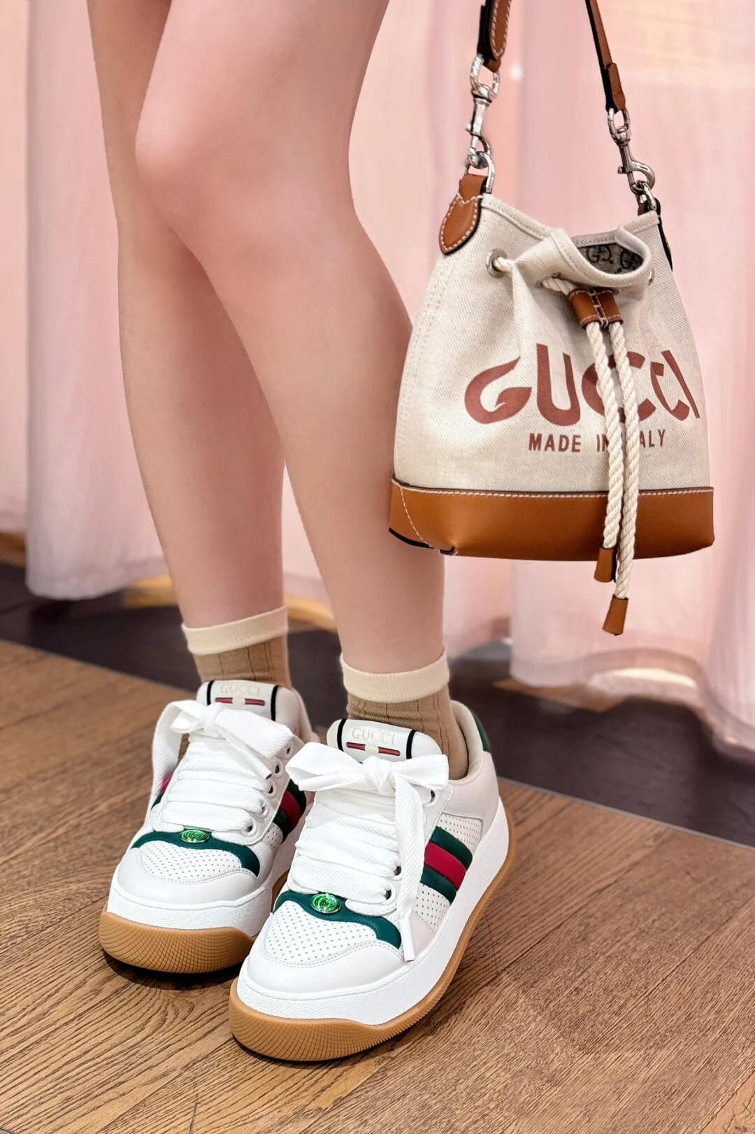Gucci Mini Shoulder Bag With Gucci Print 777166