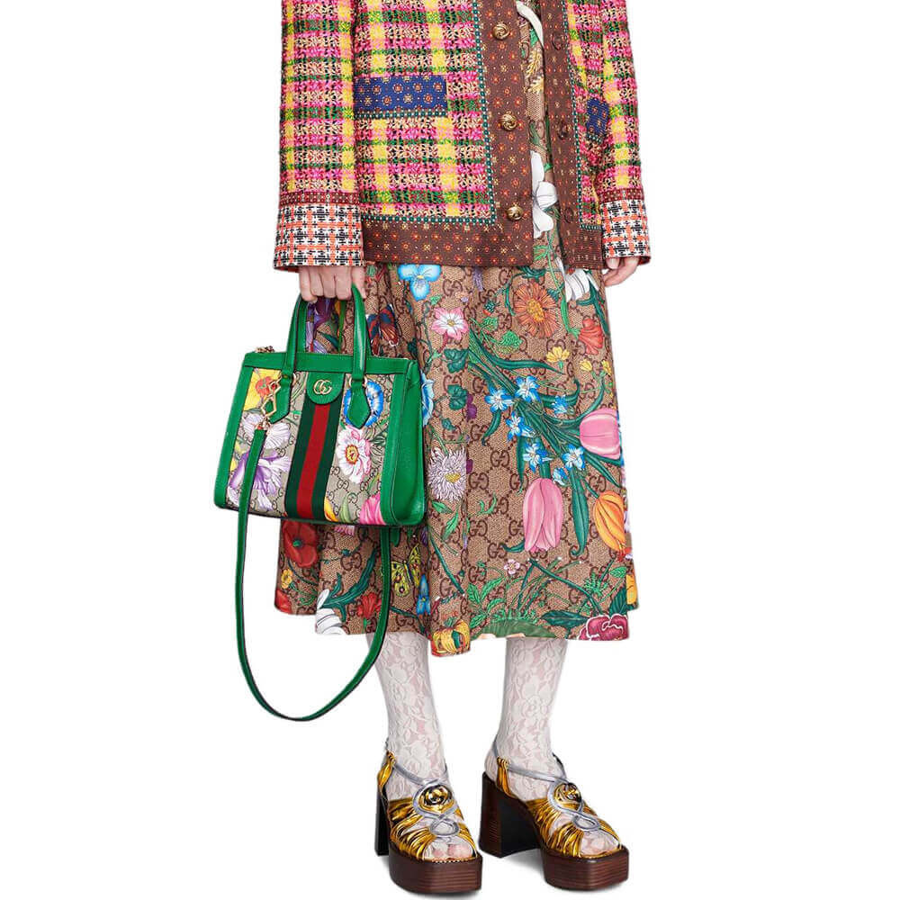 Gucci Ophidia GG Flora Small Tote Bag 547551