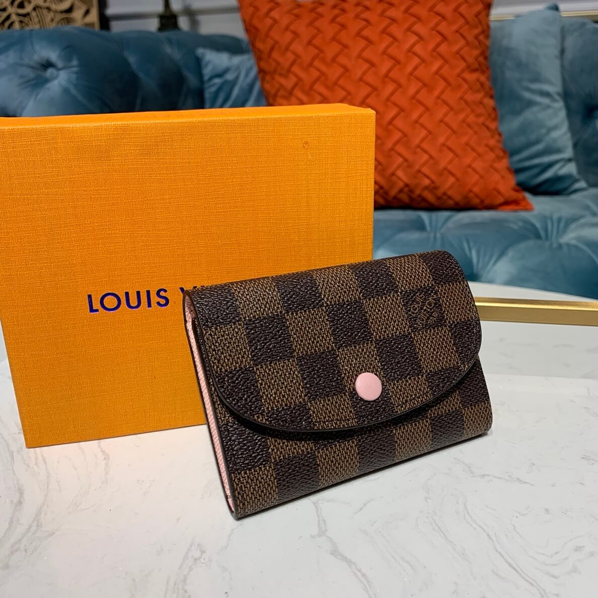 Louis Vuitton Damier Ebene Canvas Rosalie Coin Purse N64423