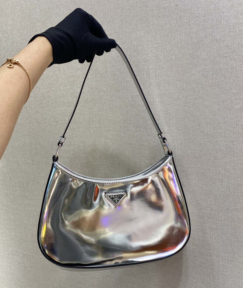 Prada Cleo Brushed Leather Shoulder Bag 1BC499