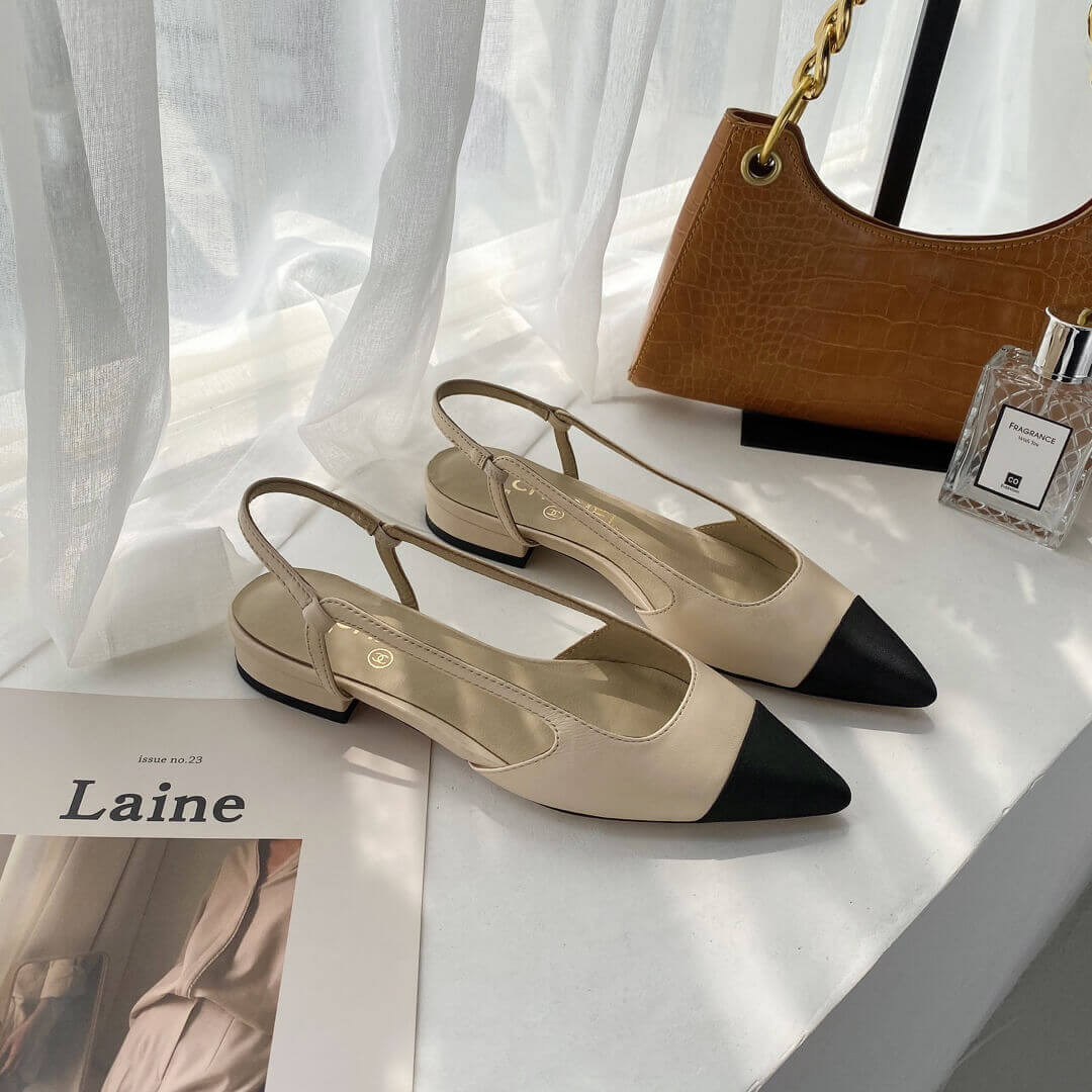 Chanel Flat Slingbacks 36129