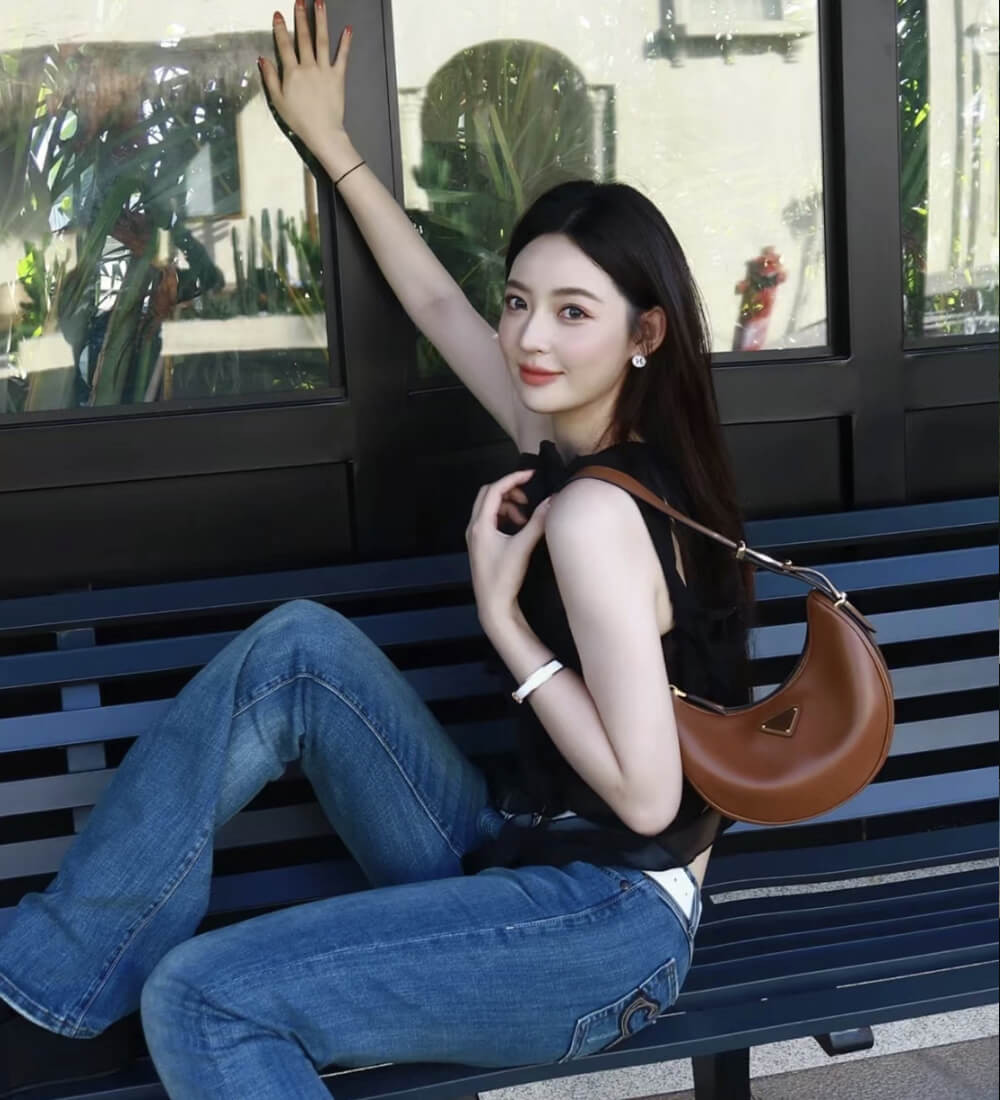 Prada Arque Leather Mini Shoulder Bag 1BC199