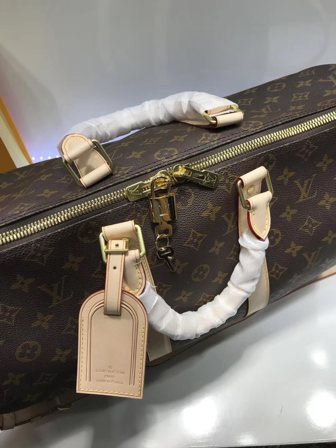 Louis Vuitton Monogram Canvas Keepall Bandouliere 45  M41418