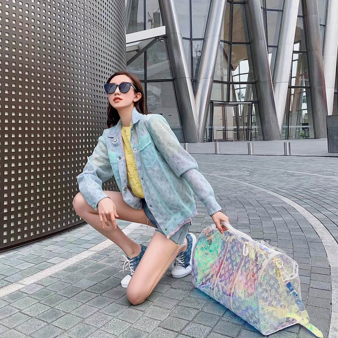 Louis Vuitton Multicolor Tulle Denim Jacket 1A7QFY