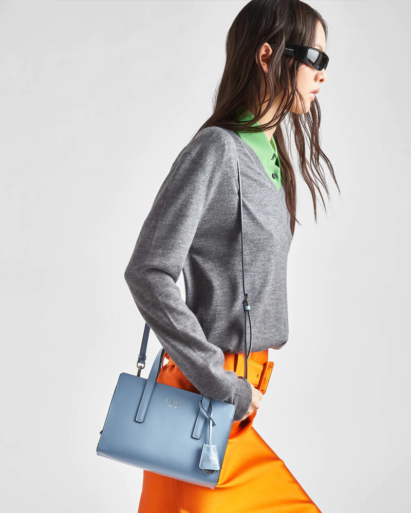 Prada Re-Edition 1995 Brushed-Leather Mini Handbag 1BA357