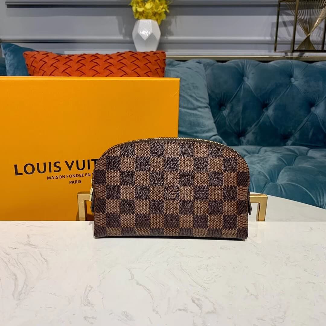 Louis Vuitton Damier Ebene Cosmetic Pouch N47516